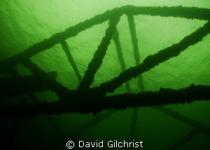 Pumphouse framework from Empire Limestone Quarry. Quarry ... by David Gilchrist 